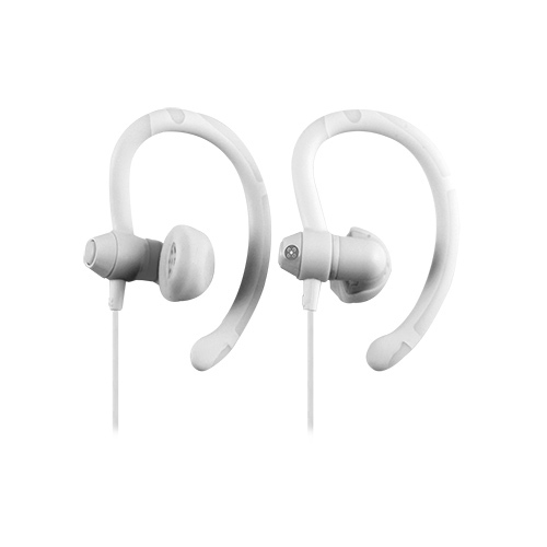 Moki 90° Sports White Earphones - Main Image