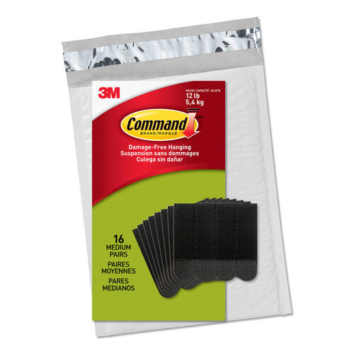 Command PH204BLK-16NA Value Pack Picture Hanging Strips, Medium, Black - Main Image