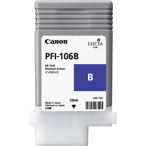 CANON PFI-106B LUCIA EX BLUE INK FOR IPF6300IPF6300SIPF6350IPF6 - Main Image