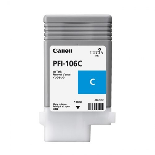 CANON PFI-106C LUCIA EX CYAN INK FOR IPF6300IPF6300SIPF6350IPF6 - Main Image