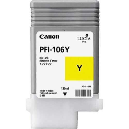 CANON PFI-106Y LUCIA EX YELLOW INK F OR IPF6300IPF6300SIPF6350IP - Main Image