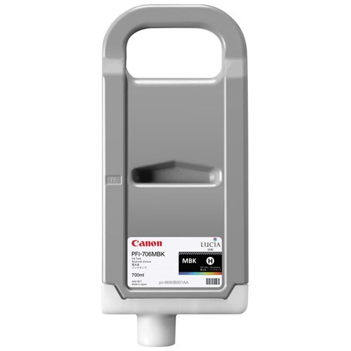 CANON PFI-706MBK LUCIA EX MATTE BLAC K INK FOR IPF8300IPF8300SIPF - Main Image