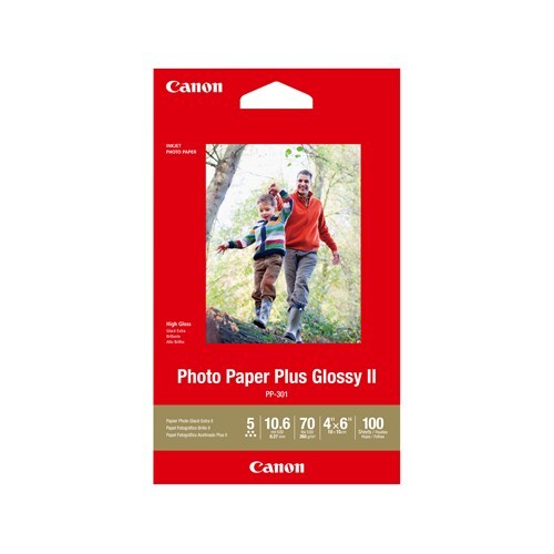CANON PP3014X6-100 100 SHTS 260 GSM PHOTO PAPER PLUS GLOSSY II - Main Image