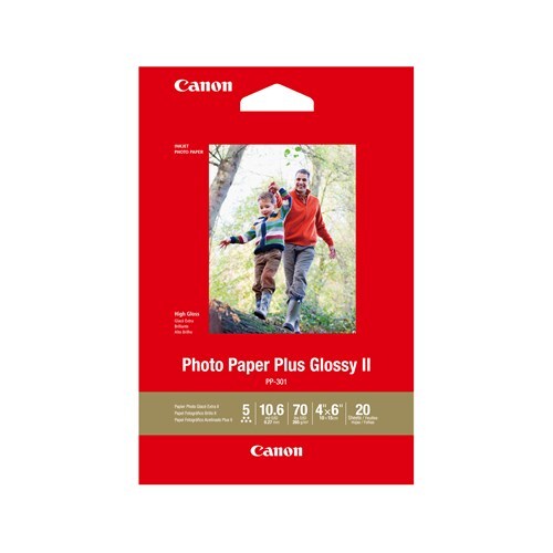 CANON CANON PP3014X6-20 20 SHTS 260 GSM PHOTO PAPER PLUS GLOSSY II - Main Image