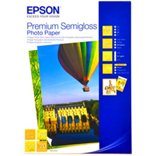 EPSON PREMIUM SEMI-GLOSS PAPER A4 QTY 20 SHEETS - Main Image