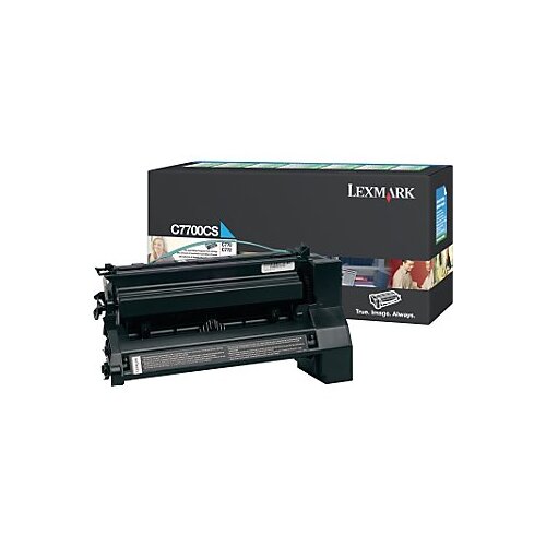 LEXMARK C7700CS CYAN TONER PREBATE YIELD 6000 PAGES FOR C772 - Main Image