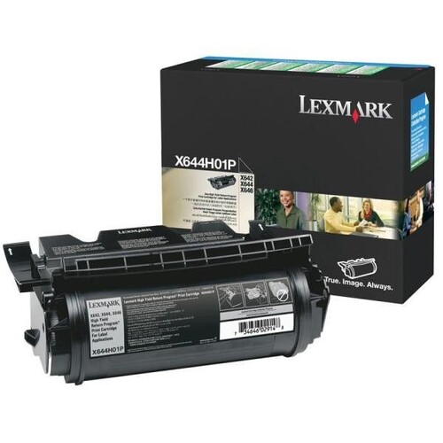 LEXMARK X644H01P BLACK PREBATE TONER YIELD 21000 PAGES FOR X64XE - Main Image