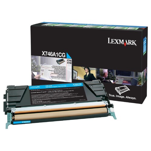 LEXMARK X746 X748 CYAN TONER 7K RETURN PROGRAM - Main Image