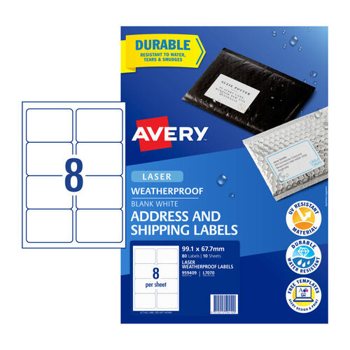 AVERY Laser Label L7070 8Up Pack of 10 - Main Image