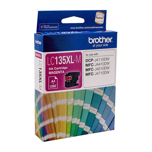 BROTHER LC-135XLM Magenta Ink Cartridge - MFC-J6520DW/J6720DW/J6920DW and DCP-J4110DW/MFC-J4410DW/J4510DW/J4710DW - up to 1200 pages - Main Image