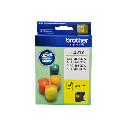 BROTHER LC231 Yellow Ink Cartridge - Main Image