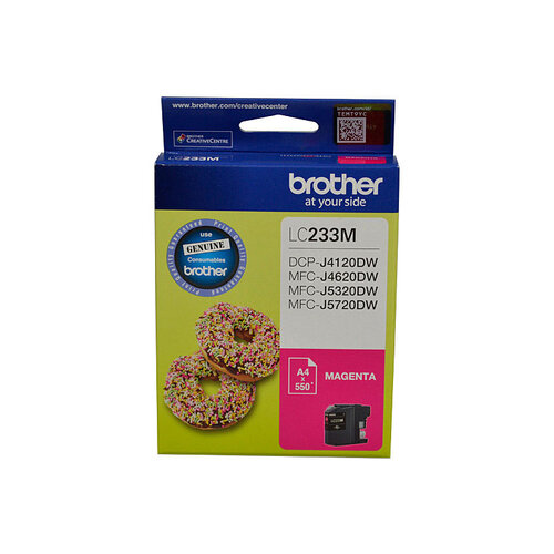 Brother LC233MS Magenta Ink Cartridge - DCP-J4120DW/MFC-J4620DW/J5320DW/J5720DW - up to 550 pages - Main Image