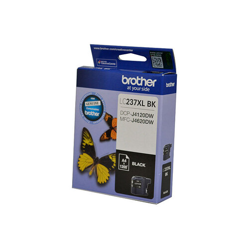 Brother LC237XLBKS Black Ink Cartridge - to suit DCP-J4120DW/MFC-J4620DW - up to 1200 pages - Main Image
