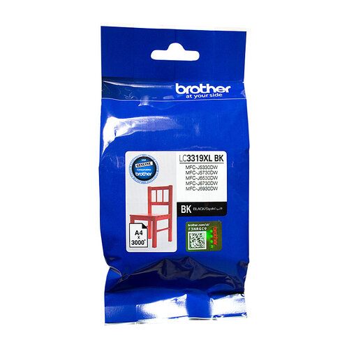 BROTHER LC-3319 XL Black to Suit - J5330DW/J5730DW/J6530DW/J6730DW/J6930DW - Main Image