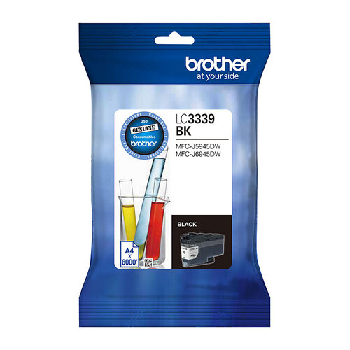 BROTHER LC-3339XLBK Black Super High Yield Ink Cartridge to Suit MFC-J6945DW, up to 6000 Pages - Main Image