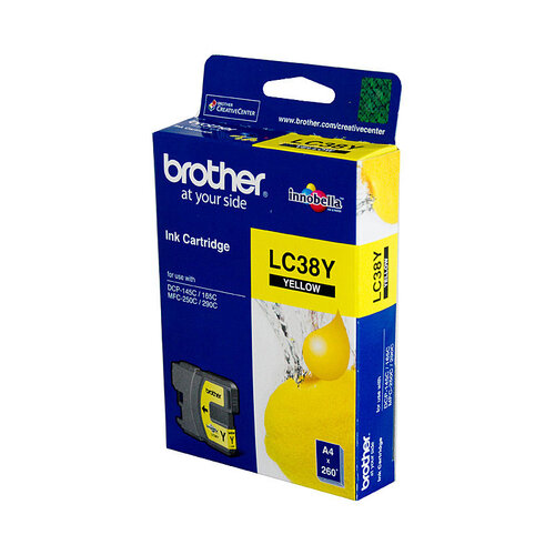 BROTHER LC38 Yellow Ink Cartridge - Main Image