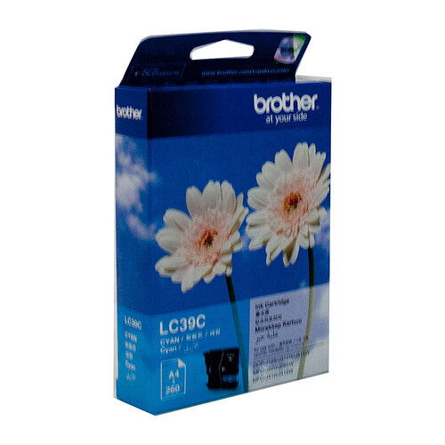 Brother LC-39C Cyan Ink Cartridge - DCP-J125/J315W/J515W MFC-J220/J265W/J410/J415W/J140W- up to 260 pages - Main Image