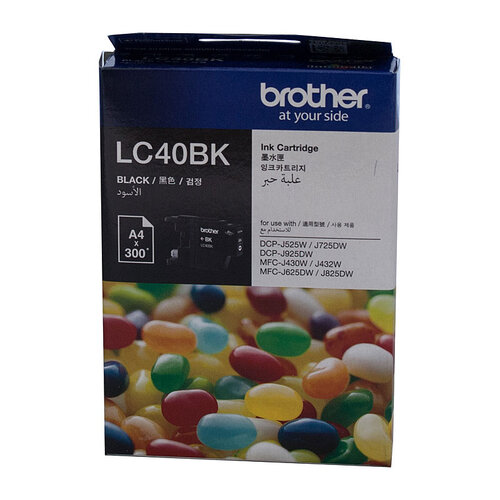 BROTHER LC40 Black Ink Cartridge - Main Image