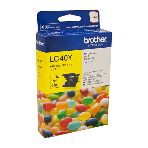 BROTHER LC40 Yellow Ink Cartridge - Main Image