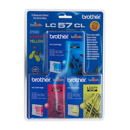 BROTHER LC57 CMY Colour Pack - Main Image