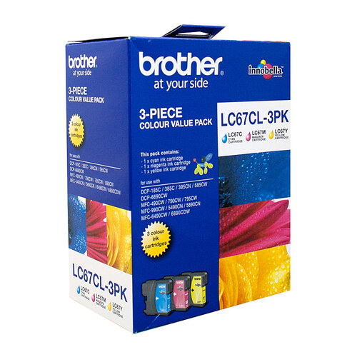 BROTHER LC67 CMY Colour Pack - Main Image