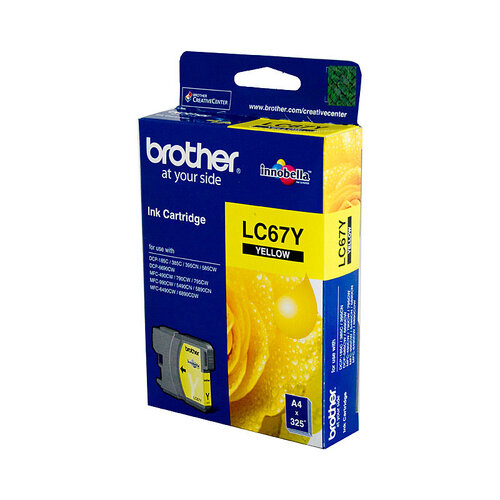 BROTHER LC67 Yellow Ink Cartridge - Main Image