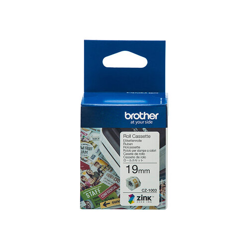 BROTHER CZ1003 Tape Cassette Full Colour continuous label roll, 19mm wide to Suit VC-500W - Main Image