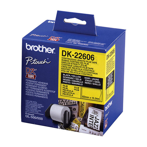 BROTHER DK22606 Yellow Roll - Main Image