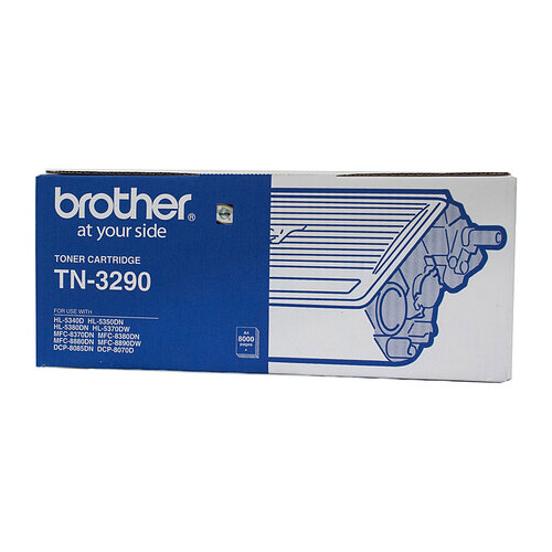 BROTHER TN-3290 Mono Laser Toner - High Yield - HL-5340D/5350DN/5370DW/5380DN, MFC-8370DN/8890DW/8880DN- up to 8000 pages - Main Image