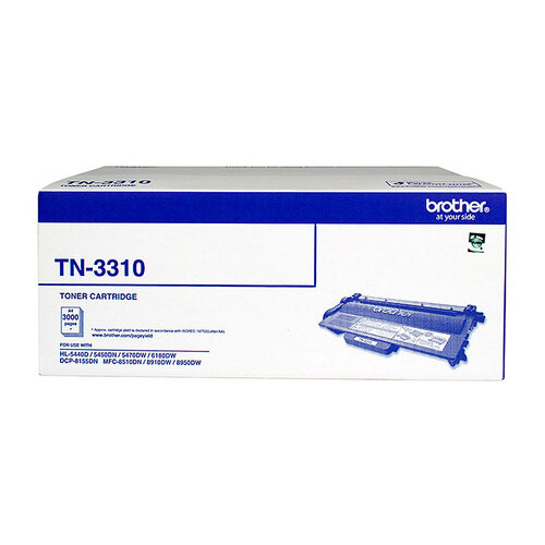 Brother TN-3310 Mono Laser Toner - Standard -HL-5440D/5450DN/5470DW/6180DW & MFC-8510DN/8910DW/8950DW & DCP-8155DN-up to 3000 pages - Main Image