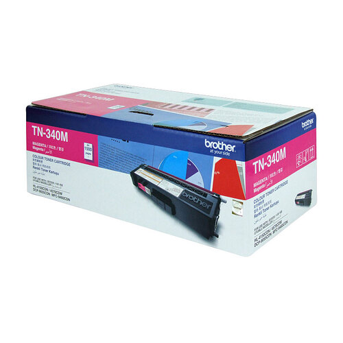BROTHER TN-340M Colour Laser Toner - Standard Yield Magenta, HL-4150CDN/4570CDW, DCP-9055CDN, MFC-9460CDN/9970CDW - 1500 pages - Main Image