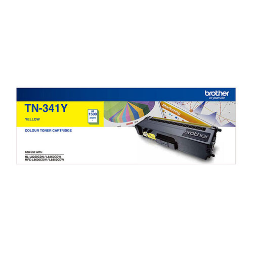 BROTHER TN-341Y Colour Laser Toner - Standard Yellow HL-L8250CDN/8350CDW MFC-L8600CDW/L8850CDW - 1500 Pages - Main Image