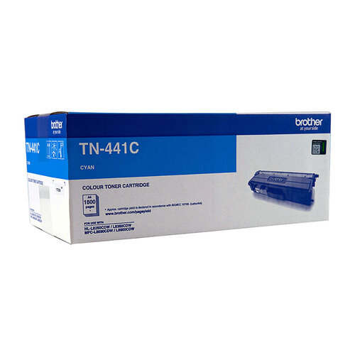 Brother TN-441C Colour Laser Toner - Cyan Standard Cartridge - HL-L8260CDN/8360CDW MFC-L8690CDW/L8900CDW - 1,800 Pages - Main Image