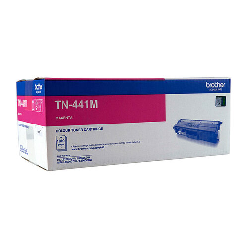BROTHER TN-441M Colour Laser Toner - Magenta Standard Cartridge- HL-L8260CDN/8360CDW MFC-L8690CDW/L8900CDW - 1,800 Pages - Main Image