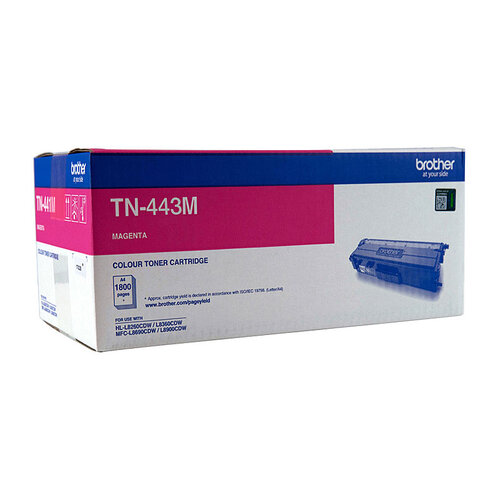 BROTHER TN-443M Colour Laser Toner - High Yield Magenta - to suit HL-L8260CDN/8360CDW MFC-L8690CDW/L8900CDW - 4,000 Pages - Main Image