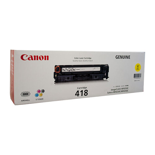 CANON Cartridge418 Yellow Toner - Main Image