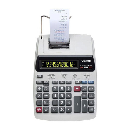 CANON Tax Calculator battery and AC Powered MP120MGII - Main Image