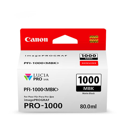 CANON PFI1000 Mat Black Ink Cartridge - Main Image