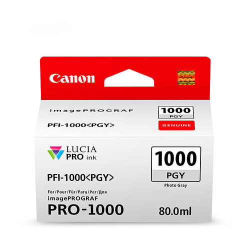 CANON PFI1000 Ph Grey Ink Cartridge - Main Image