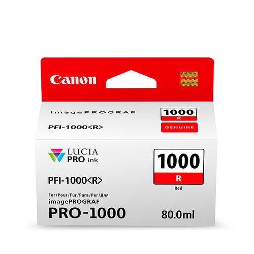 CANON PFI1000 Red Ink Cartridge - Main Image