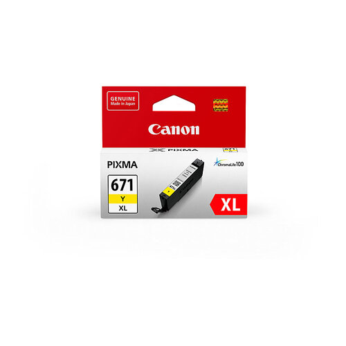 CANON CLI671XL Yellow Ink Cartridge - Main Image