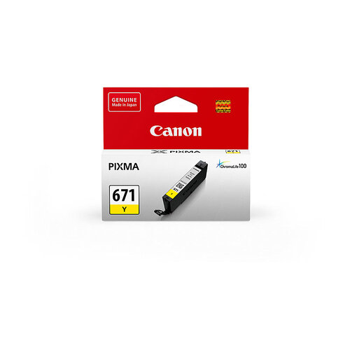CANON CLI671 Yellow Ink Cartridge - Main Image