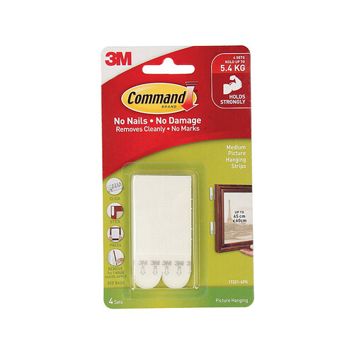 COMMAND Strip 17201ANZ-4P Medium Box of 6 - Main Image