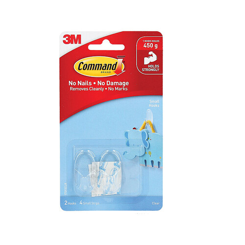 COMMAND Hook 17092CLR Small Pack of 2 Box of 6 - Main Image