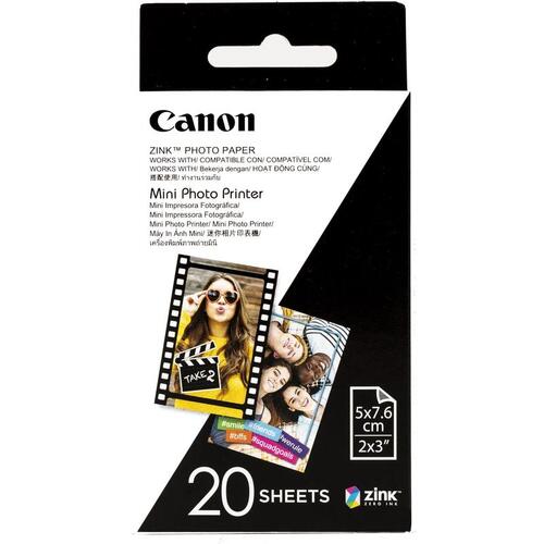 Canon Zink Mini Photo Printer Paper for Canon Inspic 20 Sheets 2 X 3 Inches - Main Image
