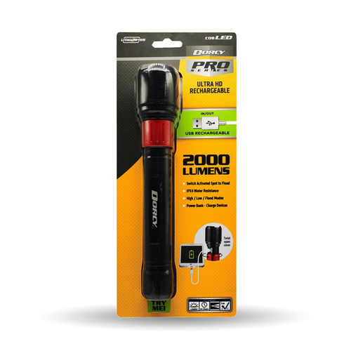 DORCY 2000 Lumens Flashlight - Main Image