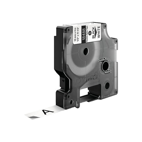 DYMO Black on White 12mm Tape - Main Image
