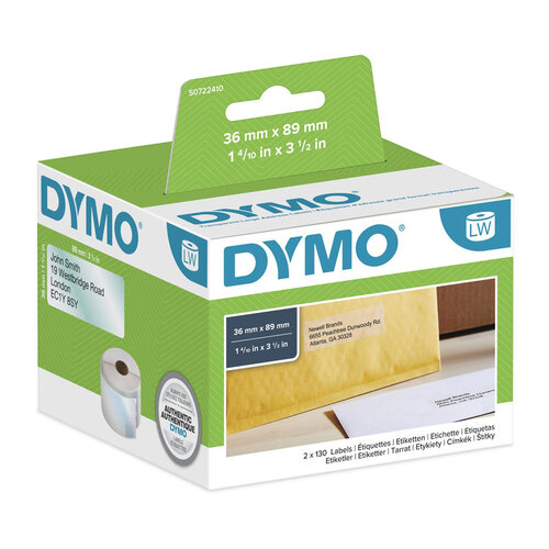 DYMO LW 36mm x 89mm Clear - Main Image