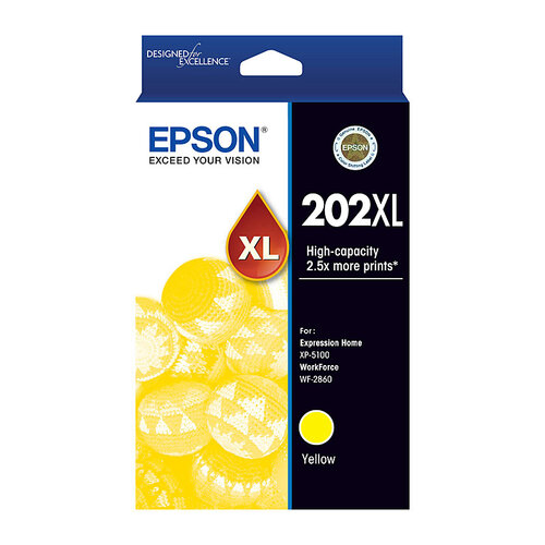 EPSON 202XL Yellow Ink Cartridge - Main Image