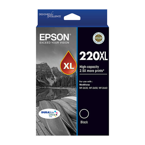EPSON 220XL Black Ink Cartridge - Main Image